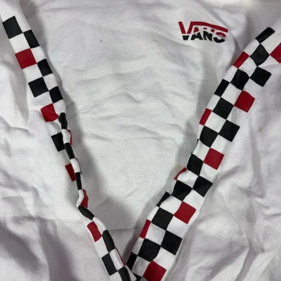 Vans White Checkered Men's Sweater - Picture 2 of 3